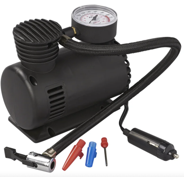 Compresor Auto Portabil 12V cu Manometru și Accesorii de Umflare
