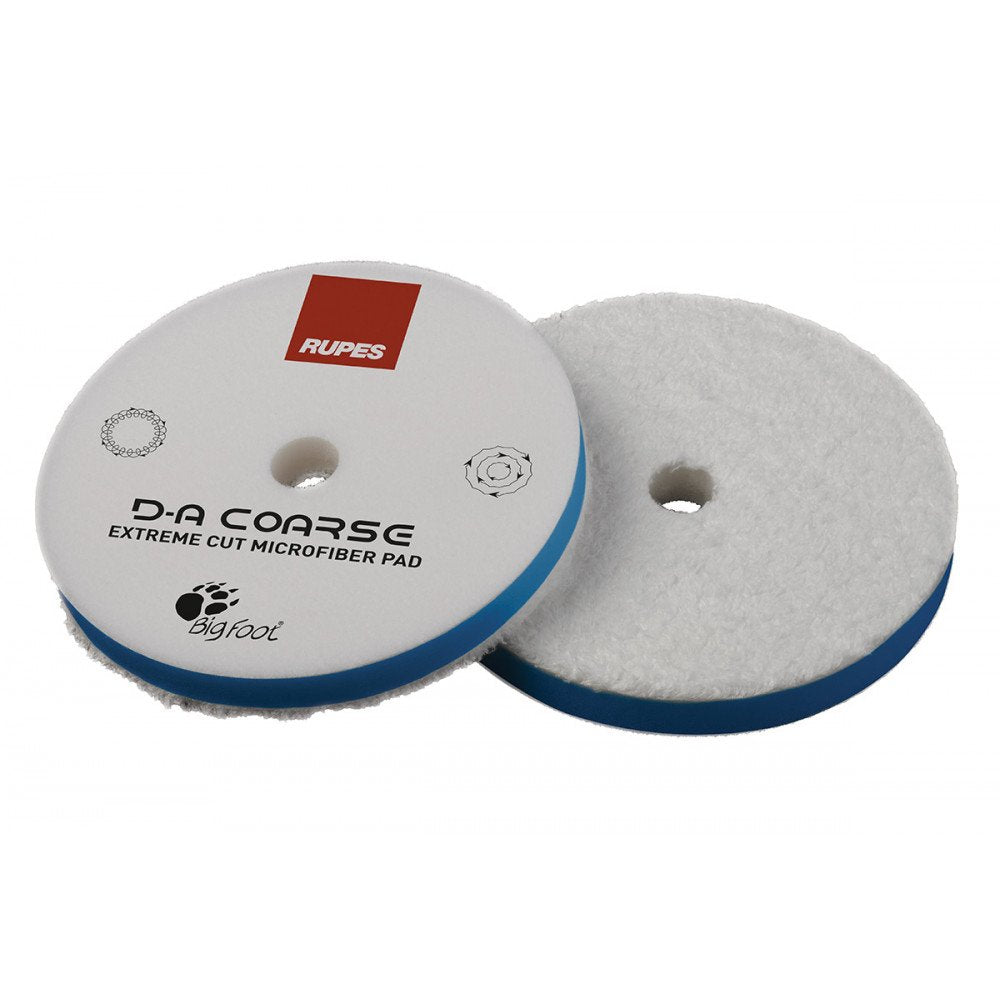 Pad Microfibre Polish Abraziv Rupes D-A Coarse Extreme Cut (85mm-130mm-160mm) – Tăiere Extremă pentru Defecte Severe